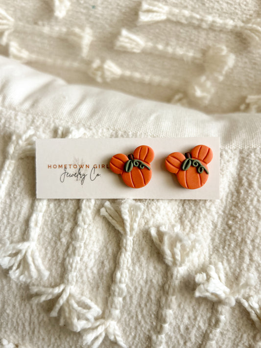 Pumpkin Mouse Studs