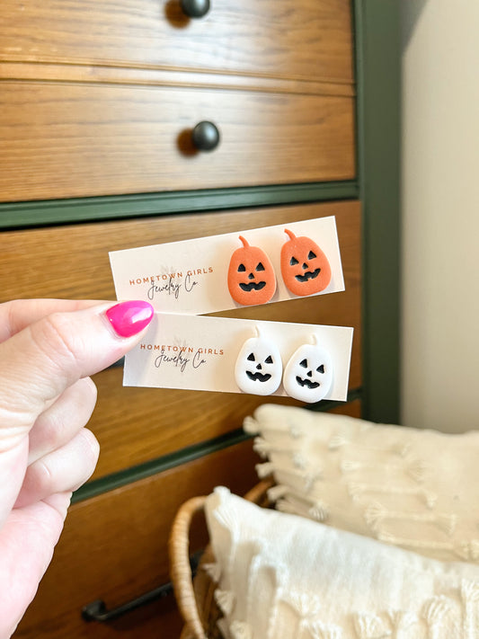 Jack-O-Lantern Studs