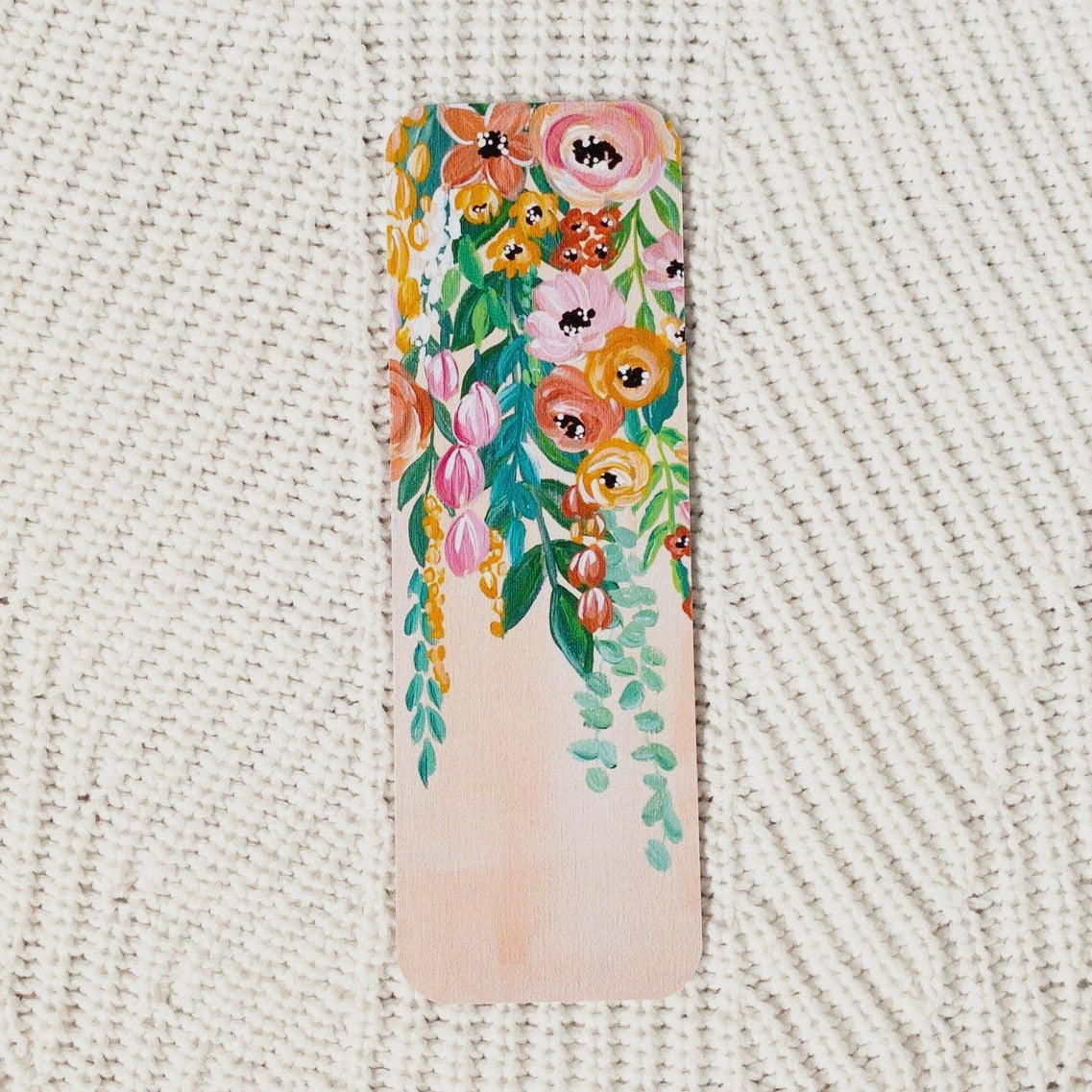 Hanging Florals Bookmark 2x6in